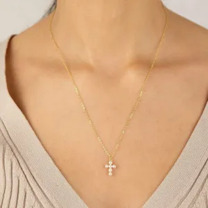 Pearl Cross Pendant