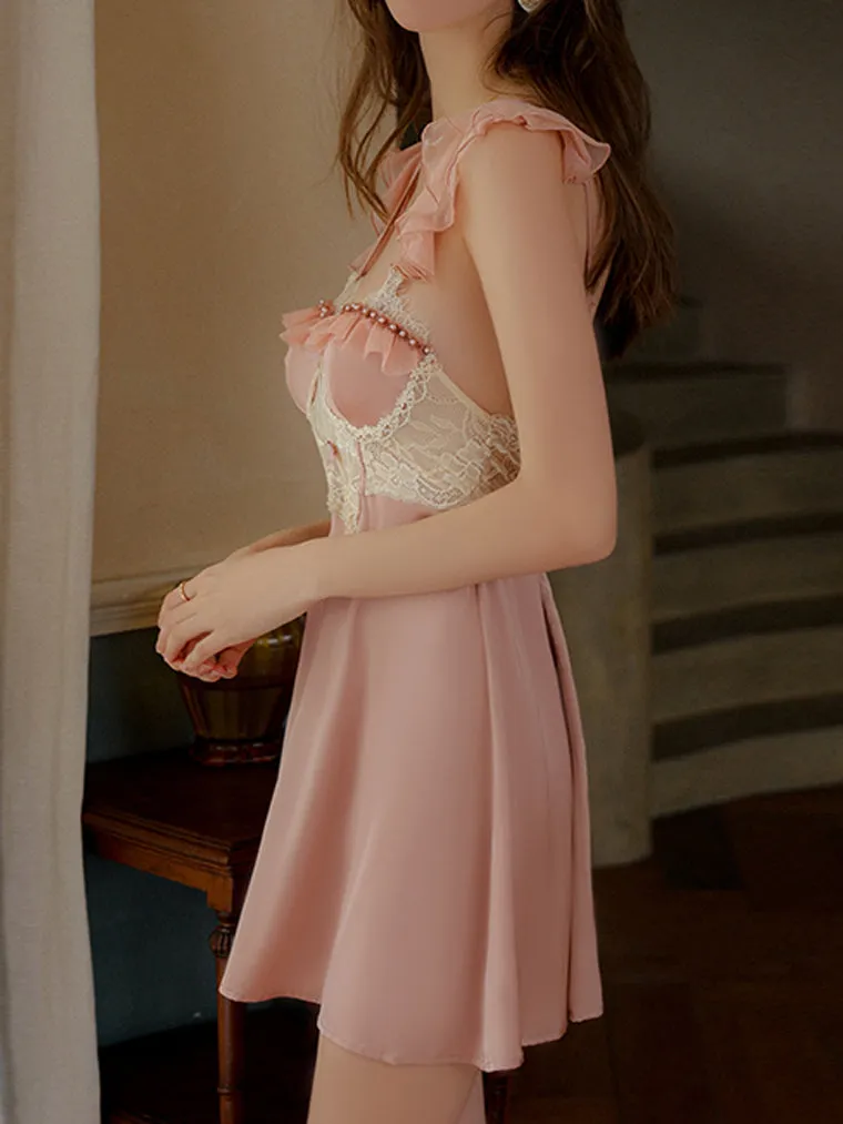 Pearl Lace Panel Slip