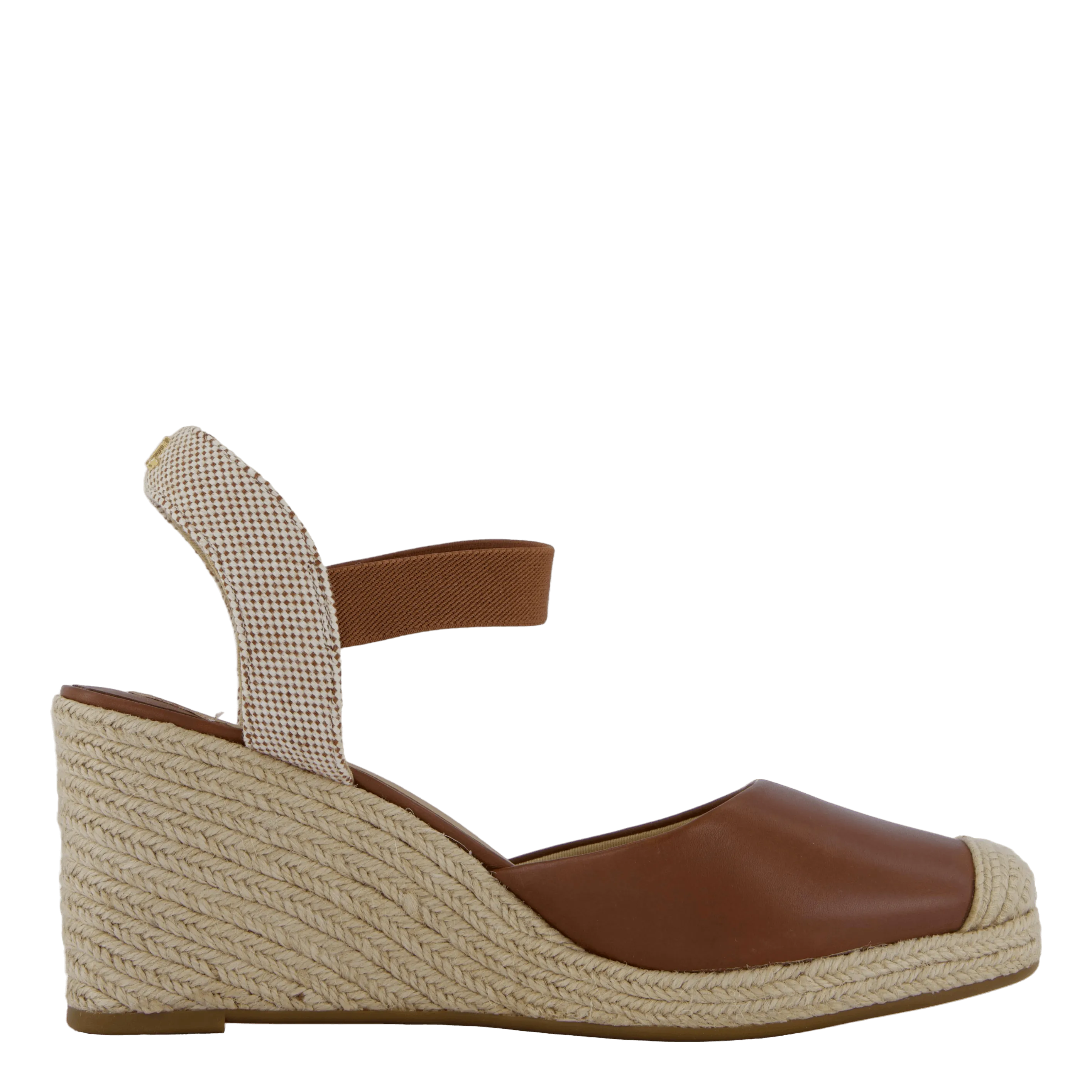 Pearle II Leather & Canvas Espadrille Deep Saddle Tan / Neutral / Deep Saddle Tan