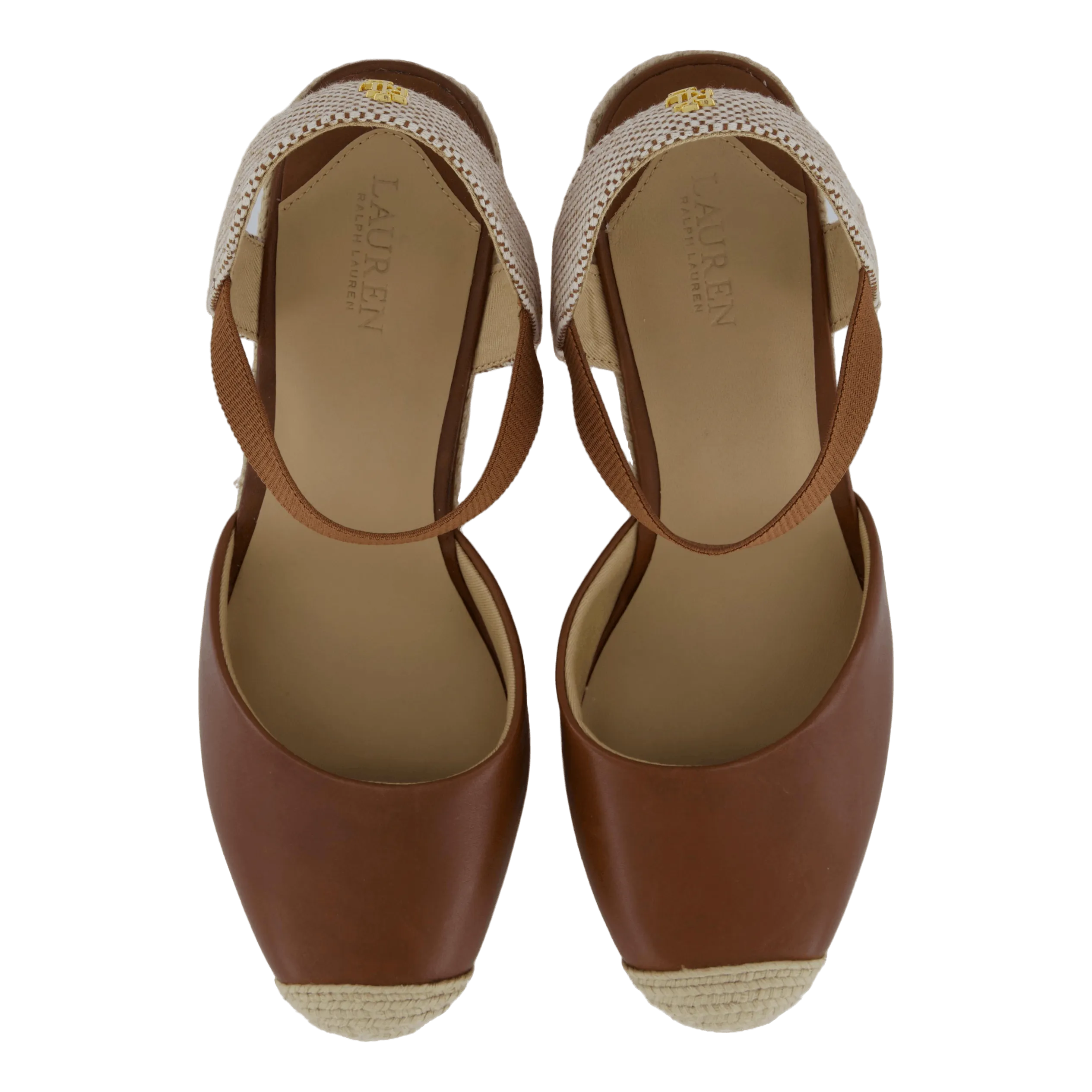 Pearle II Leather & Canvas Espadrille Deep Saddle Tan / Neutral / Deep Saddle Tan