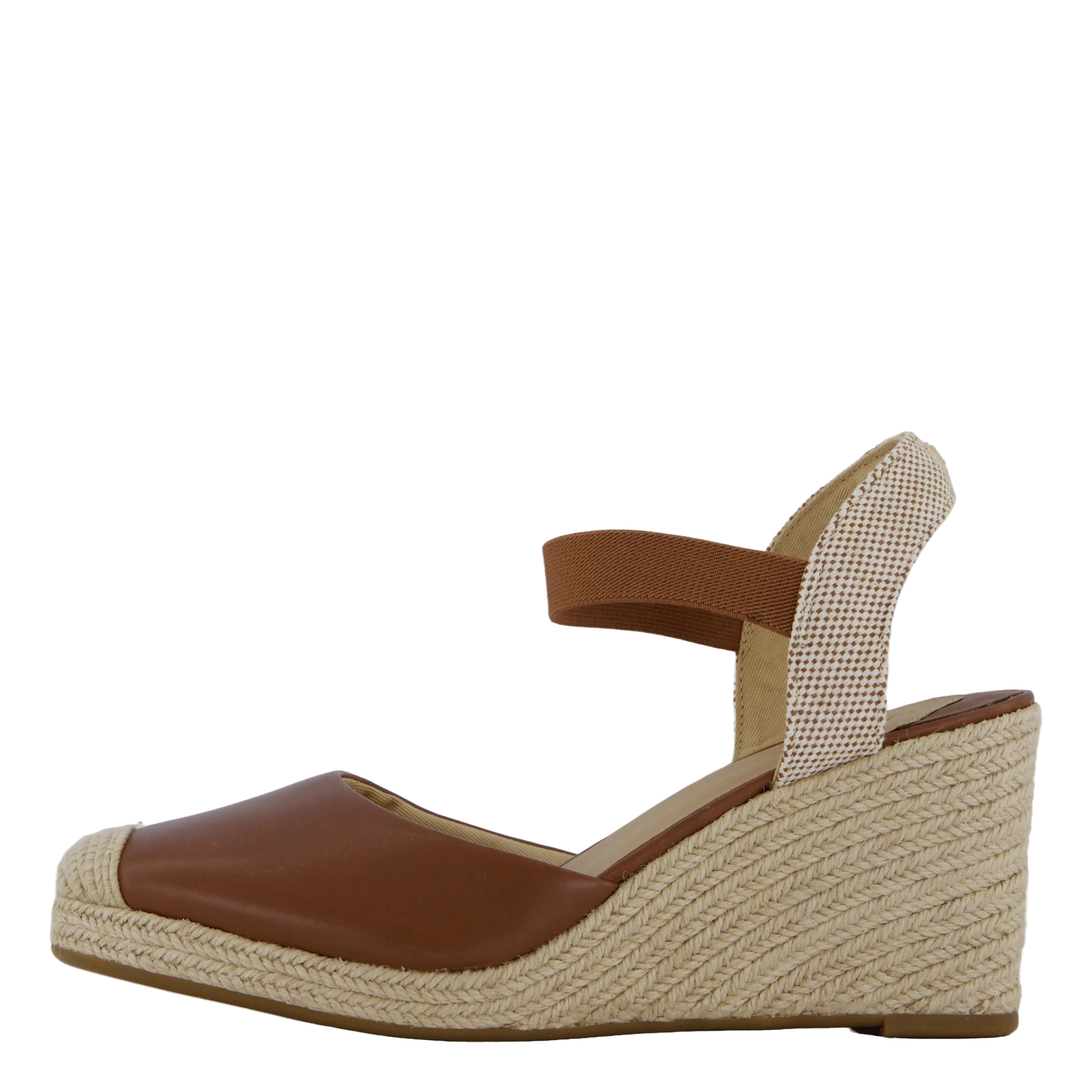 Pearle II Leather & Canvas Espadrille Deep Saddle Tan / Neutral / Deep Saddle Tan