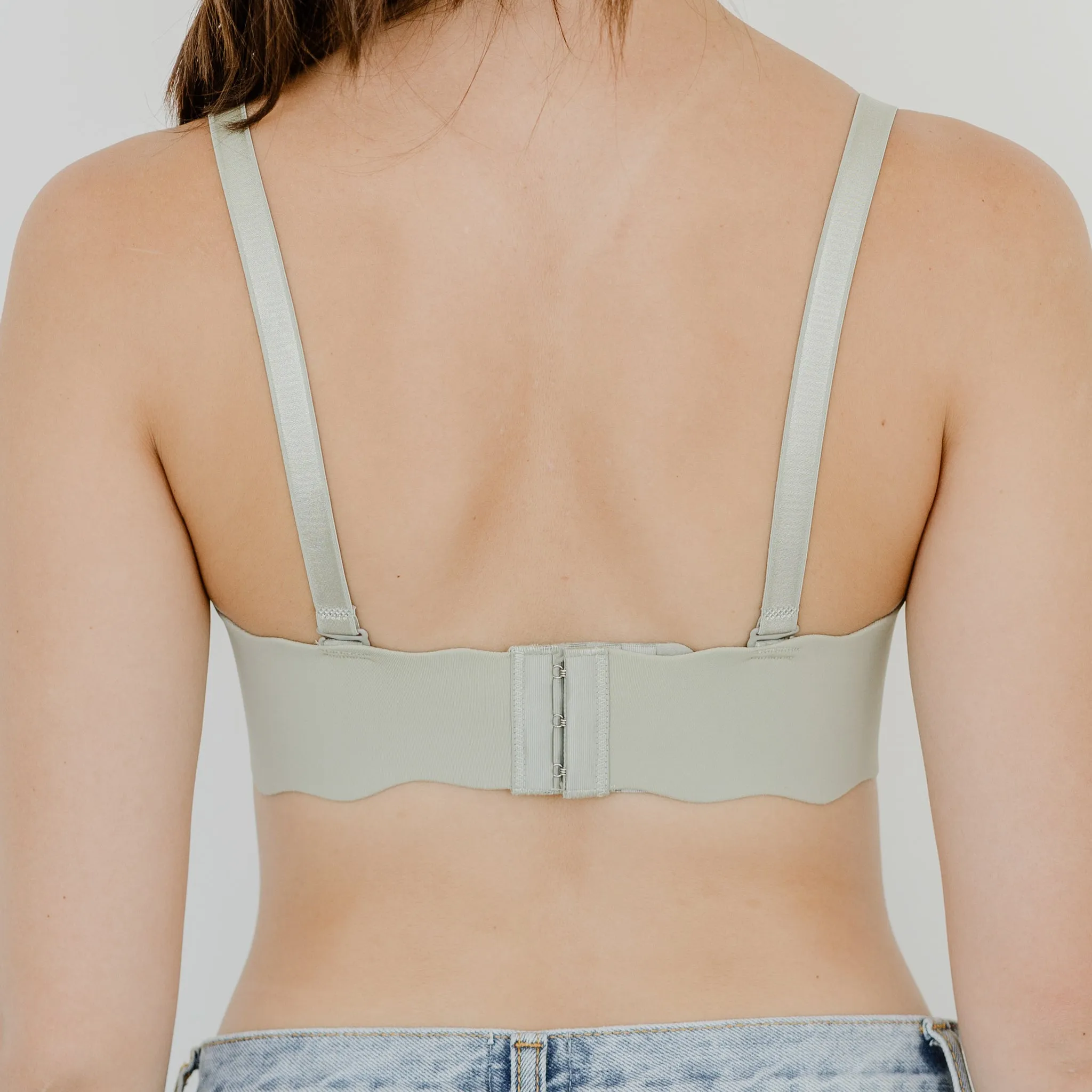 Perk Me Up! Seamless Super Push Up Wireless Bra in Matte Sage