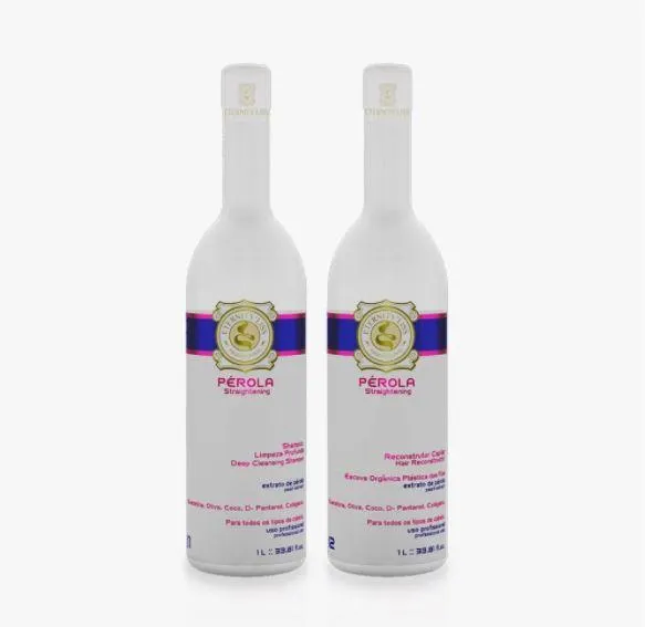 Perola Pearl Organic Keratin Straightening Reconstructor Kit 2x1L - Eternity Liss