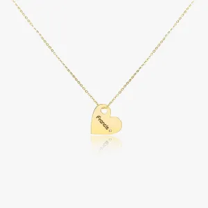 Personalized Heart Choker Necklace