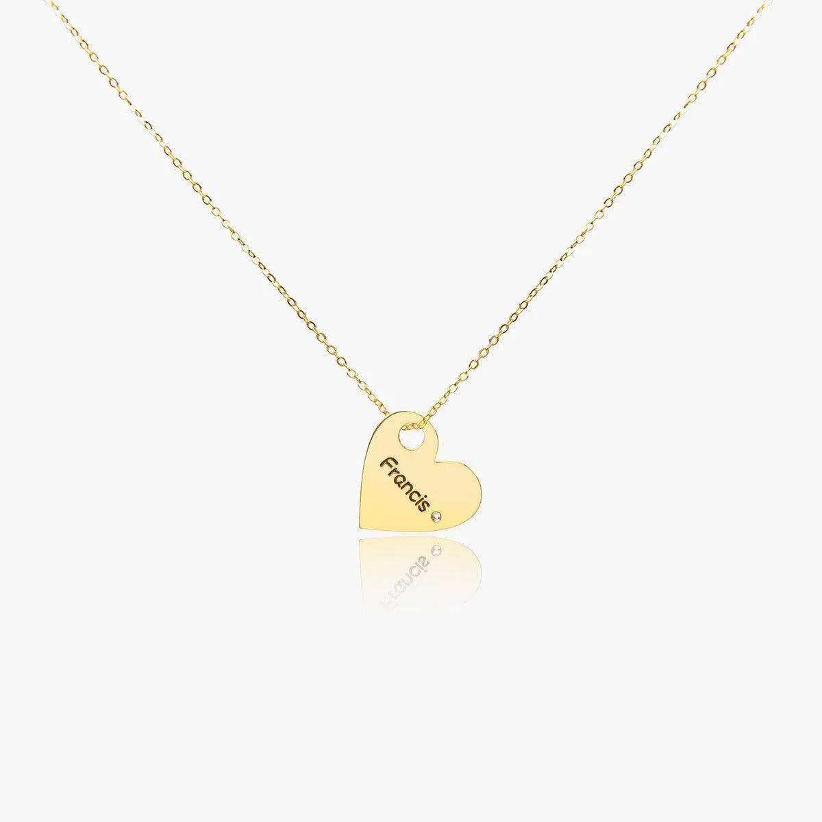 Personalized Heart Choker Necklace