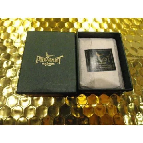 pheasant by R.D.Gomez Black Leather case and cutter NIB