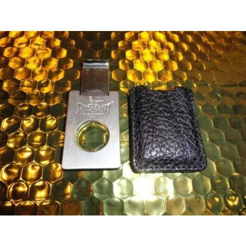 pheasant by R.D.Gomez Black Leather case and cutter NIB