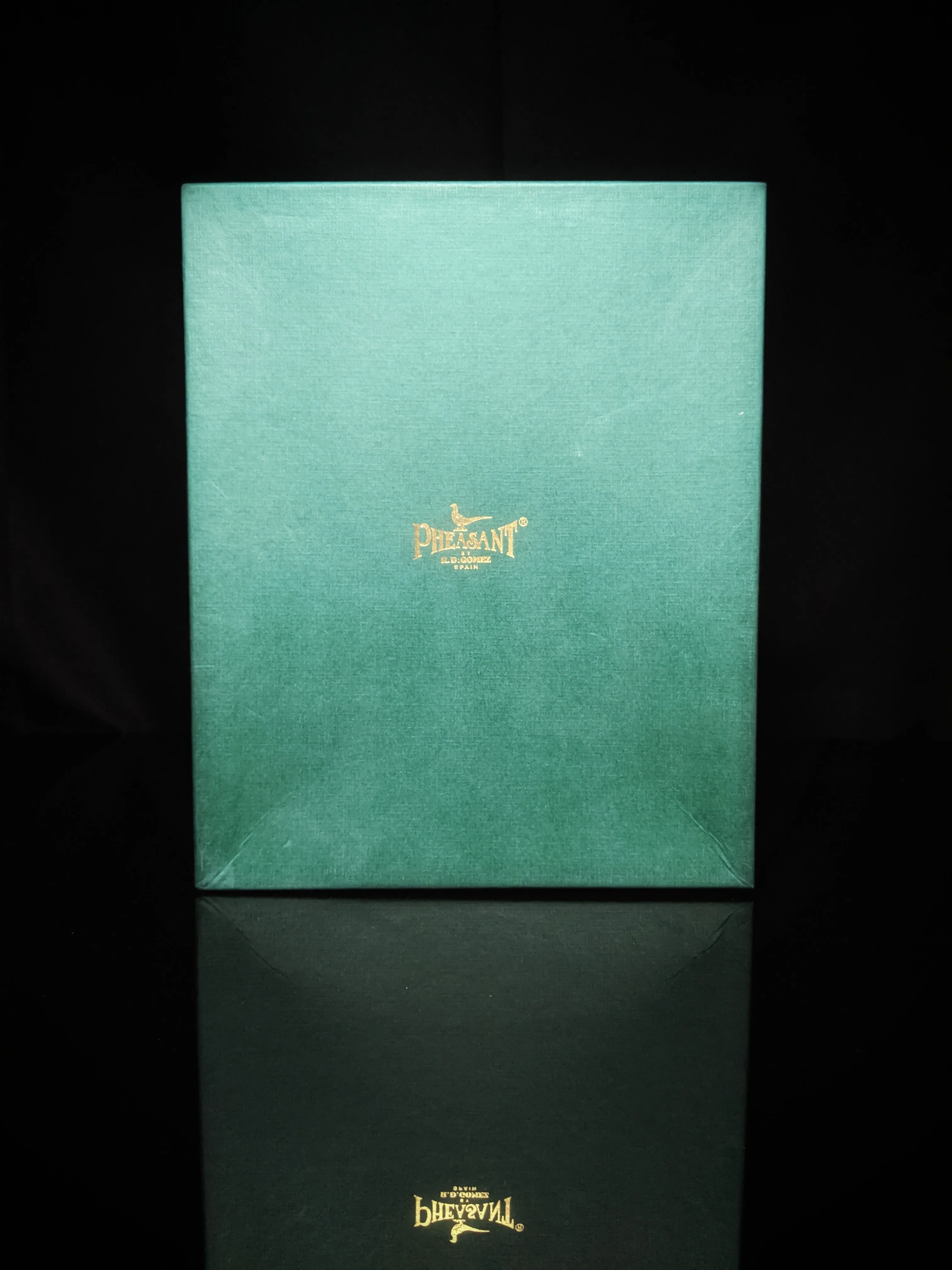 pheasant by R.D.Gomez made in Spain Black  Leather Case NIB