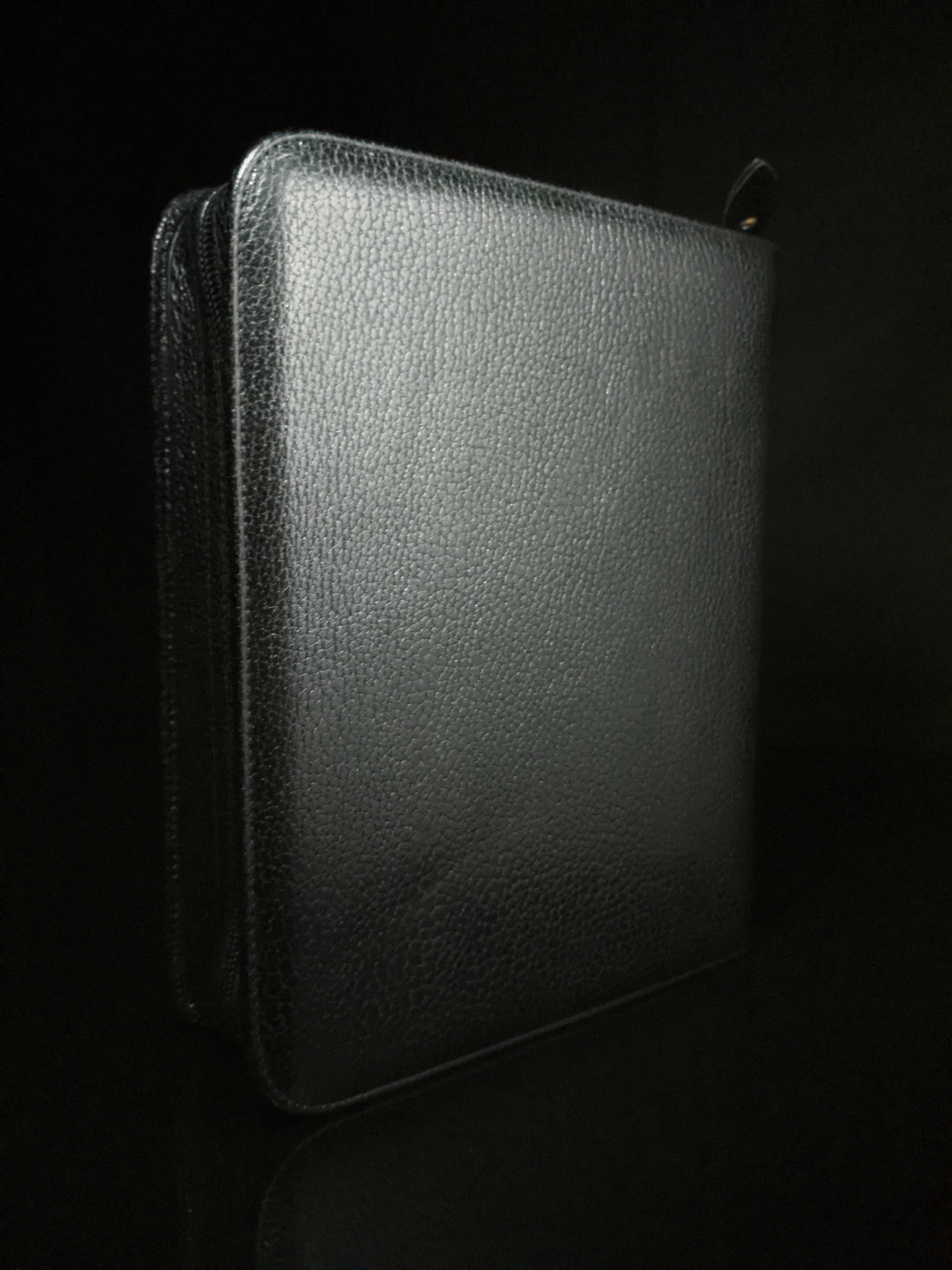 pheasant by R.D.Gomez made in Spain Black  Leather Case NIB