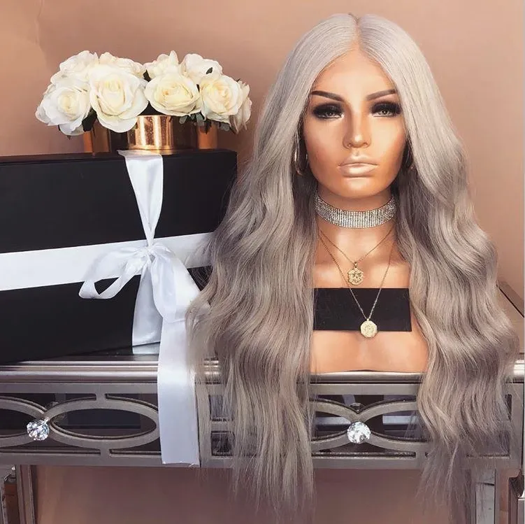 Platinum wave wig
