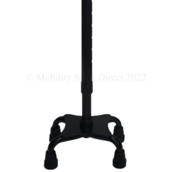 PQUIP Quad Cane Small Base Black
