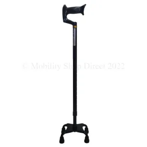 PQUIP Quad Cane Small Base Black