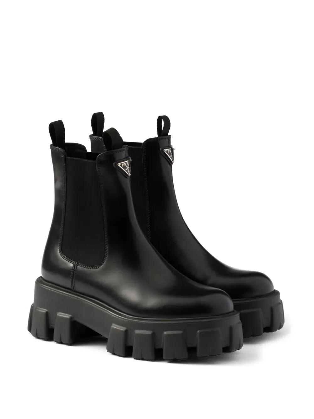 Prada Monolith leather Chelsea boots