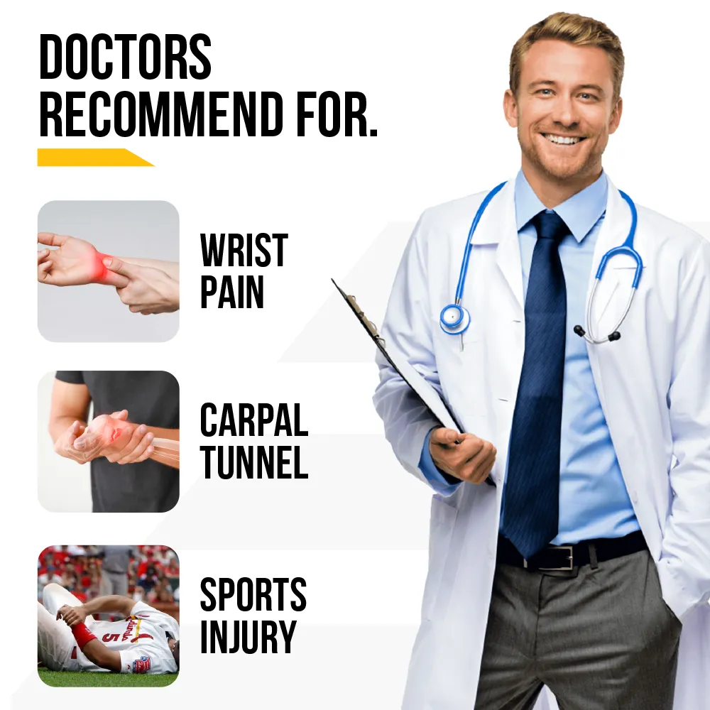Premium Wrist Support Strap - Braces on Hand