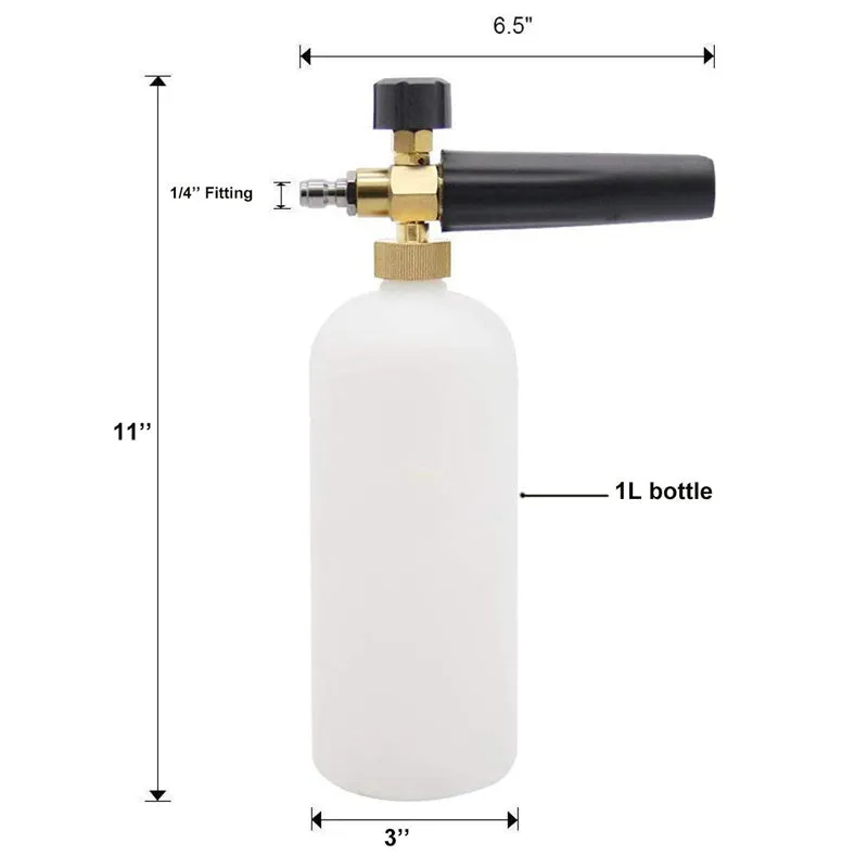 Professional High-Pressure Foam Lance/Cannon w. Adjustable Nozzle