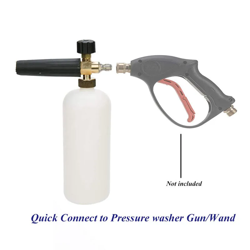 Professional High-Pressure Foam Lance/Cannon w. Adjustable Nozzle