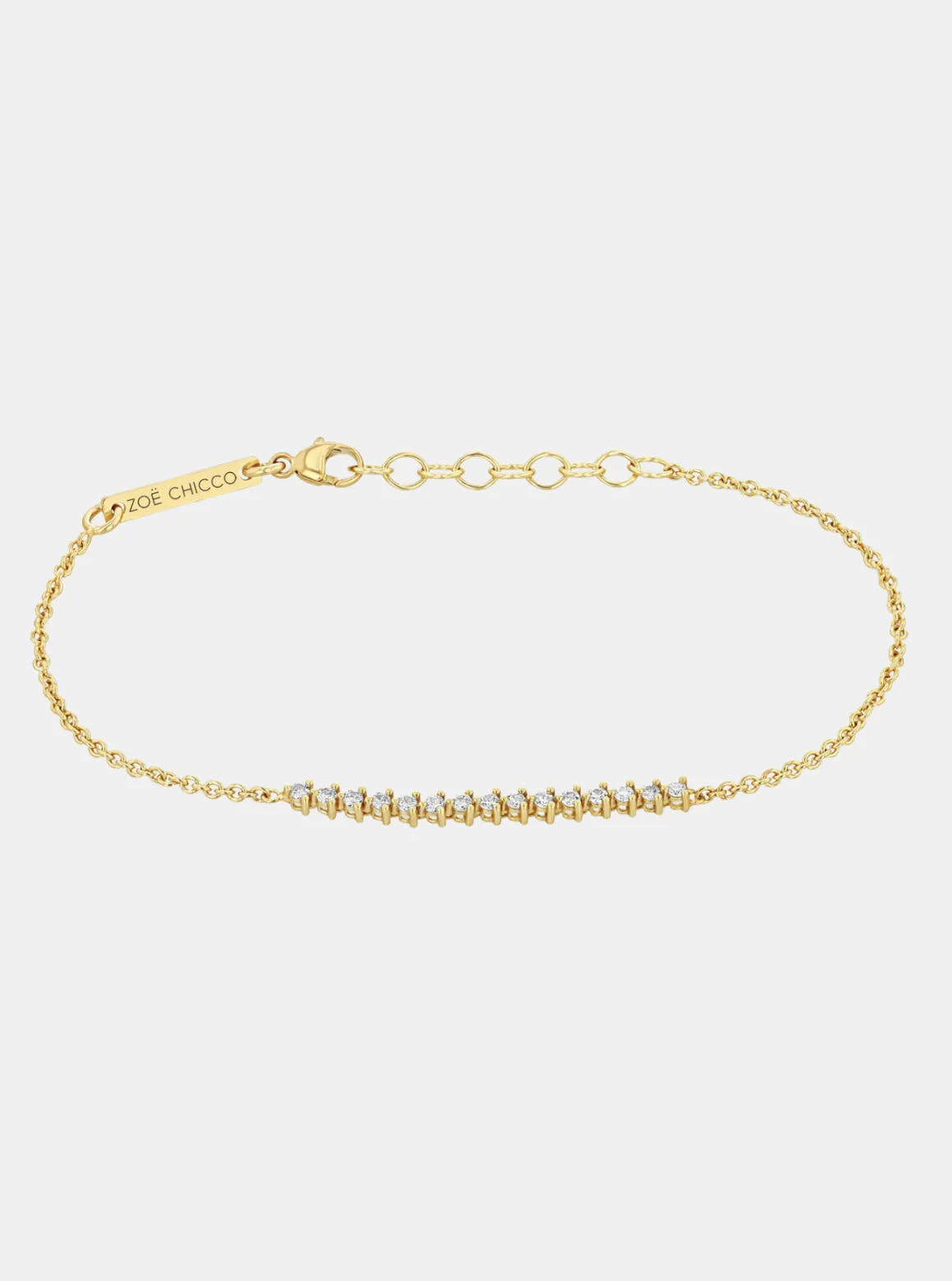 Prong Set Tennis Segment Diamond Bracelet