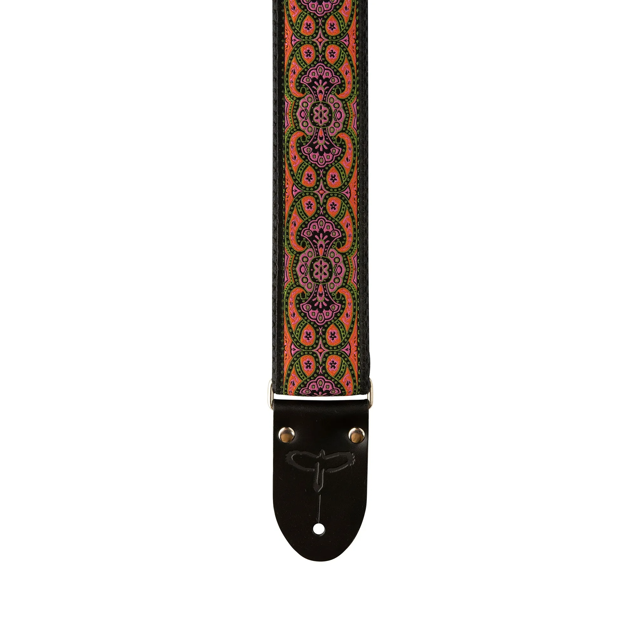 PRS 2 Inch Deluxe Retro Guitar Strap, Black/Pink