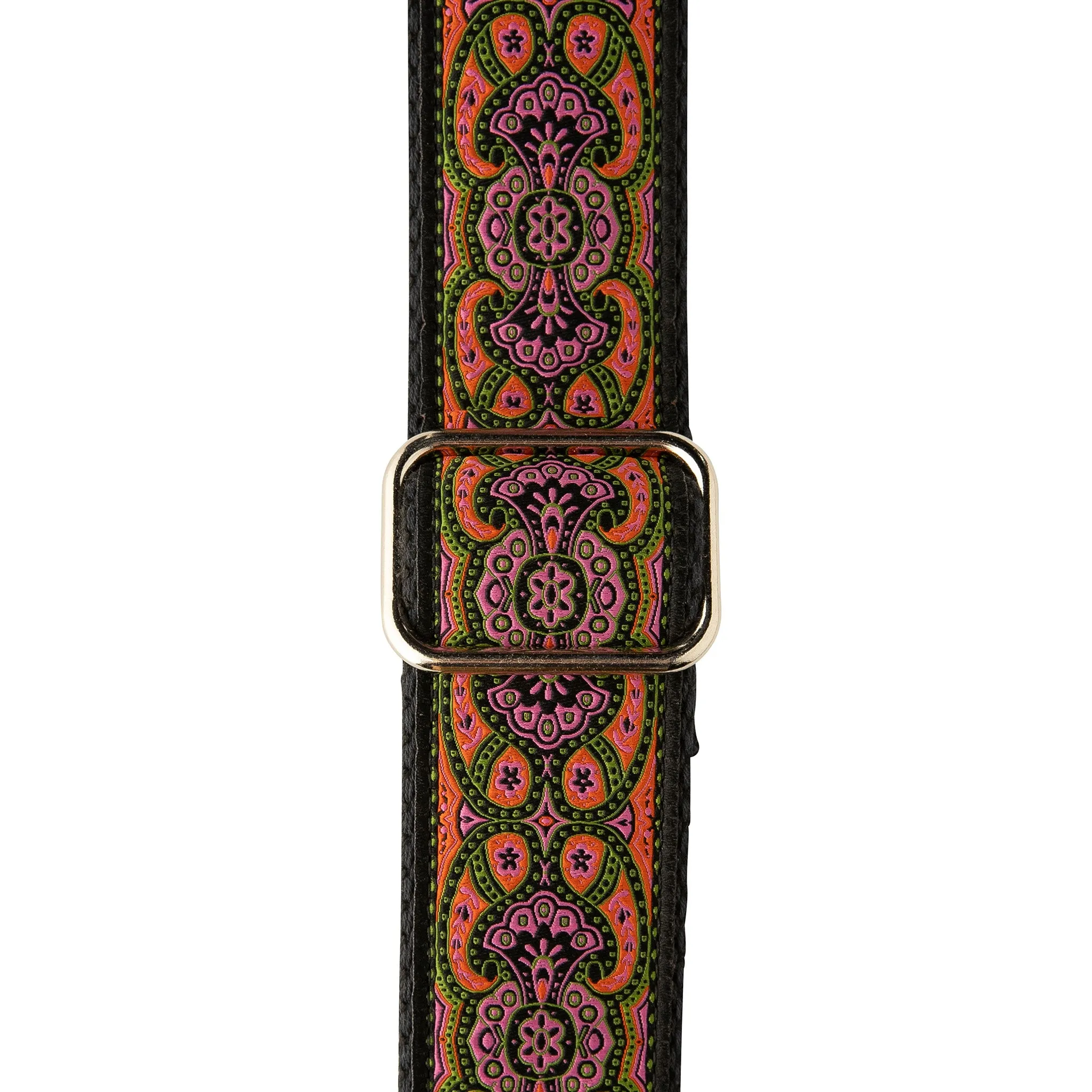 PRS 2 Inch Deluxe Retro Guitar Strap, Black/Pink