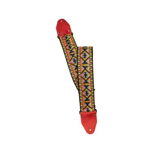 PRS 2.75 Inch Wide Retro Jacquard Guitar Strap, Salmon