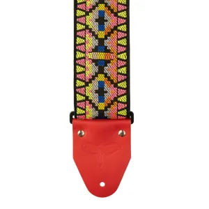 PRS Wide Retro Jacquard Strap, Salmon