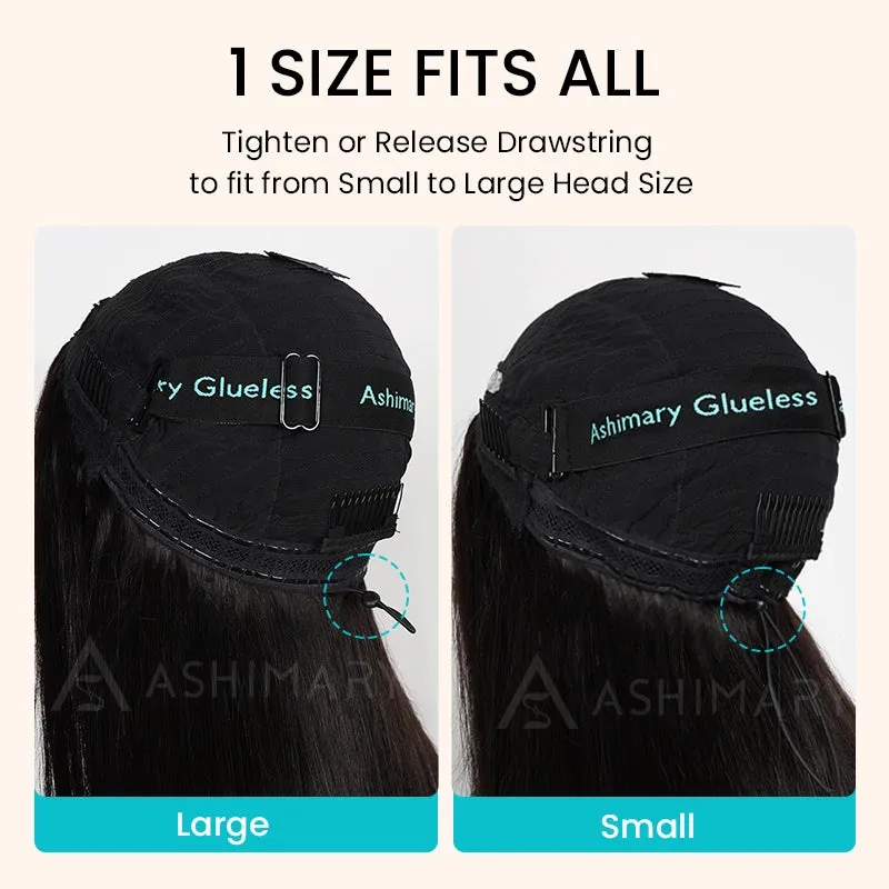 Pull Go Wig | 10A Glueless V Part Wig Beginner Friendly Natural Scalp Thick Curl Human Hair Upgrade U part Wig