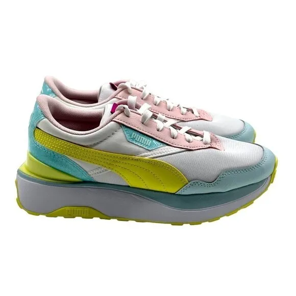 Puma Cruise Rider Pop Glitch multicolor Casual Fashion Sneakers Girls Size 6.5