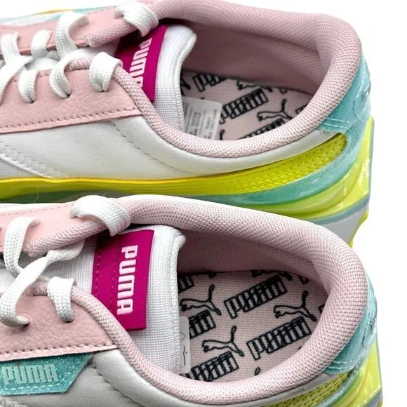 Puma Cruise Rider Pop Glitch multicolor Casual Fashion Sneakers Girls Size 6.5