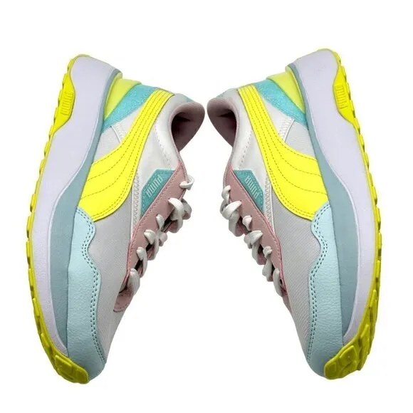 Puma Cruise Rider Pop Glitch multicolor Casual Fashion Sneakers Girls Size 6.5