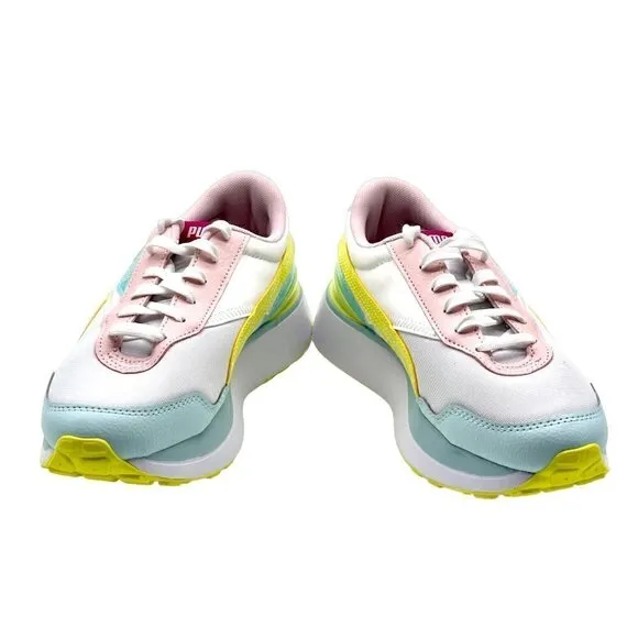 Puma Cruise Rider Pop Glitch multicolor Casual Fashion Sneakers Girls Size 6.5