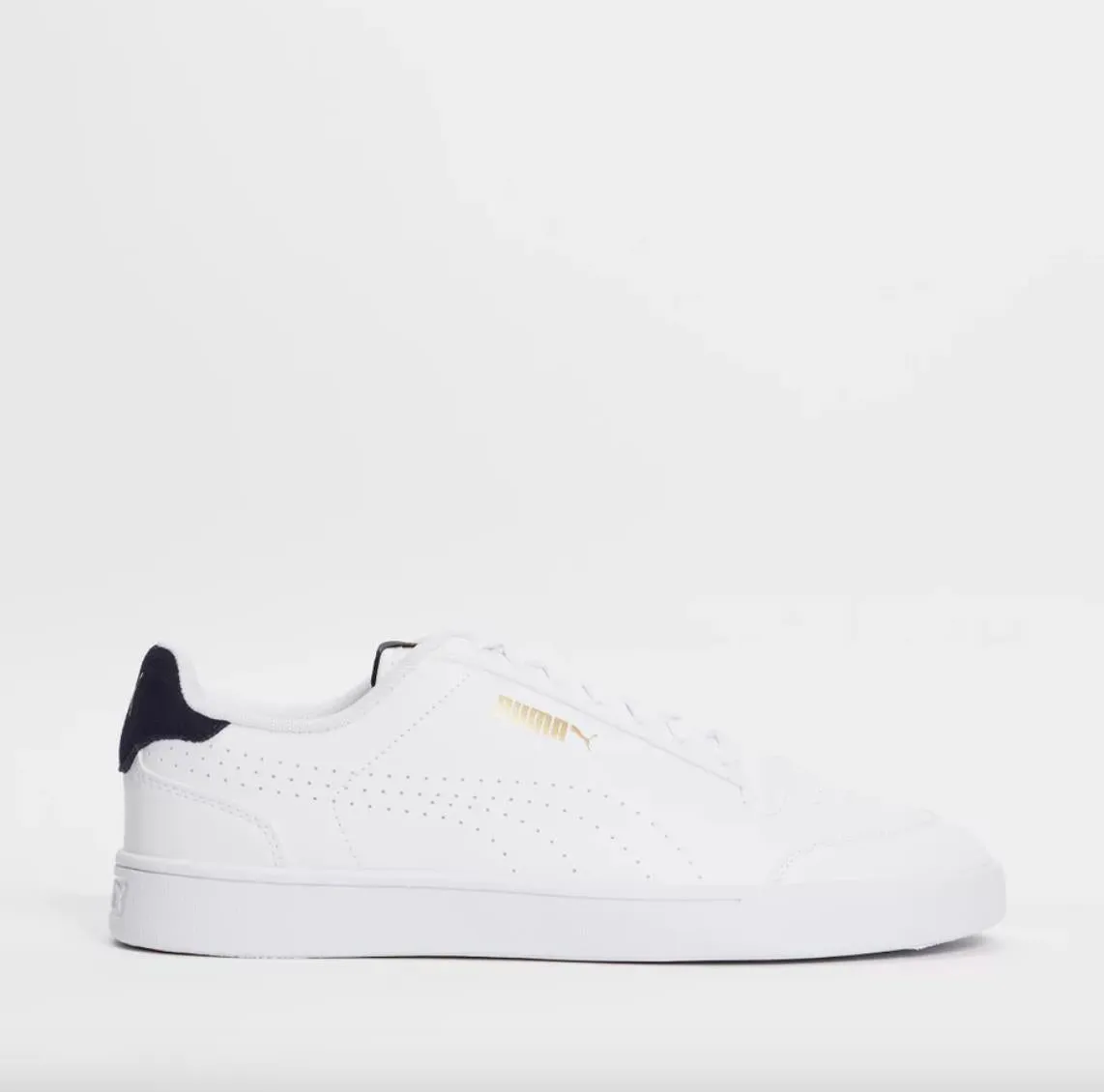PUMA Mens White Shuffle Perforated Casual Sneakers Size 5 US (New)