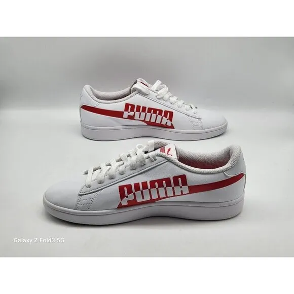 Puma Youth Softfoam  Sneakers Size 6C White &amp; Red Optimal Comfort