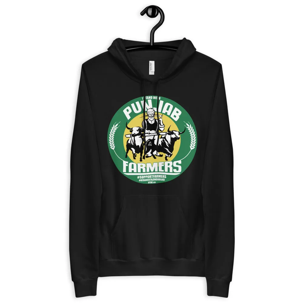 PUNJAB FARMERS COLOR - BLACK HOODIE