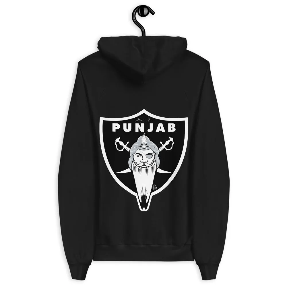 PUNJAB - ICON BACK - BLACK HOODIE