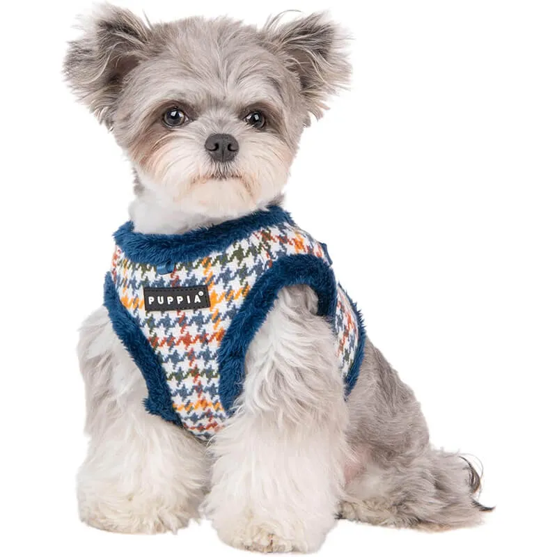 Puppia Step-In Vest Harness Kent Houndstooth