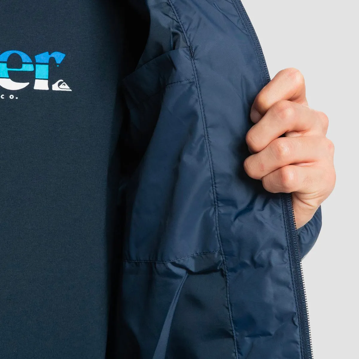 Quiksilver Scaly Puffer Jacket Navy Blazer