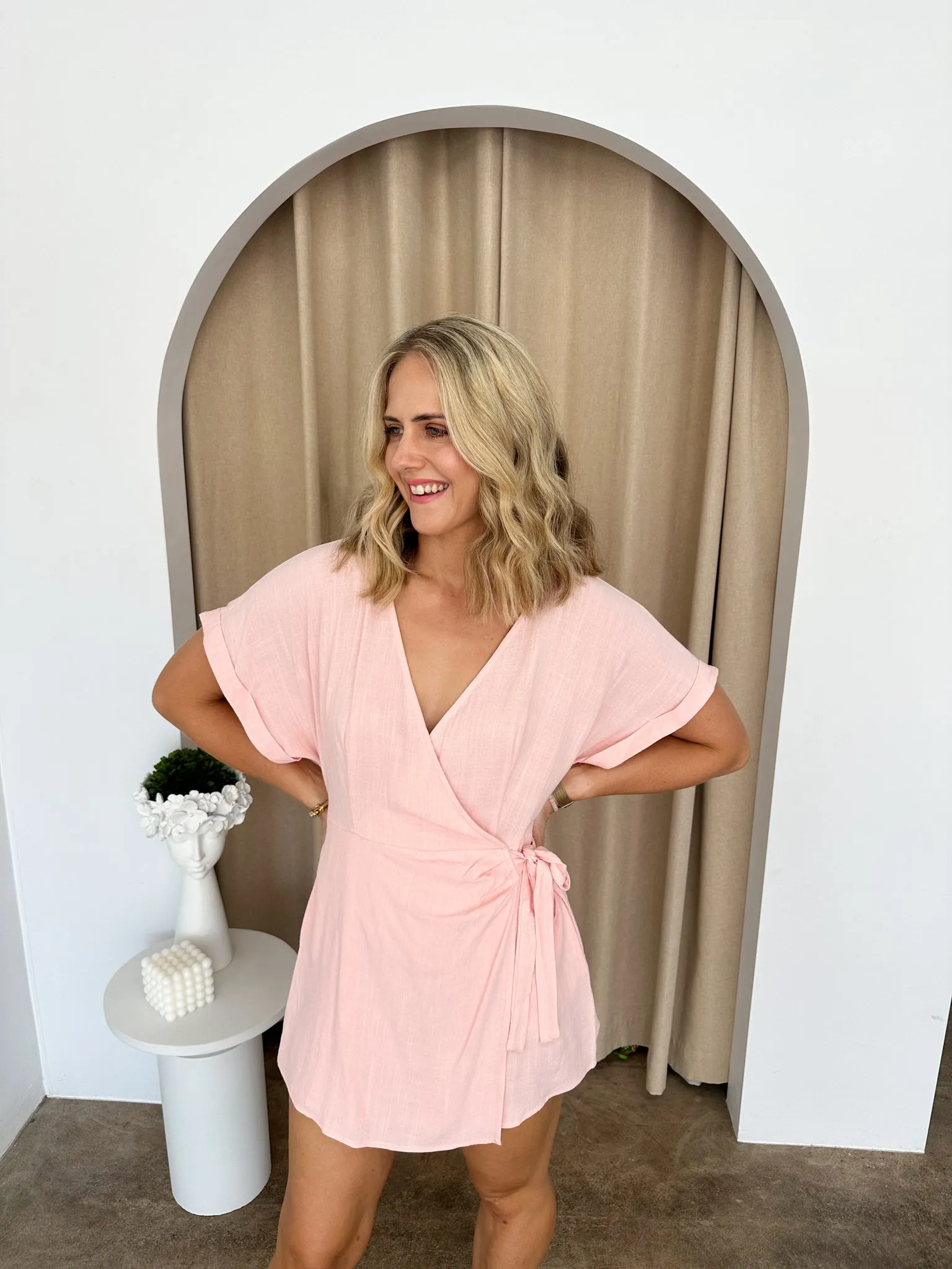 Quincey Playsuit -Pink