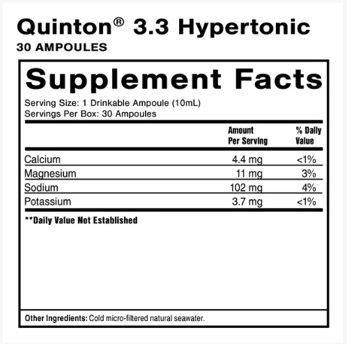 Quinton Hypertonic ampoules