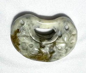 Rare One-of-a-Kind "Earth Element" Chinese Jade Pendant (P677)
