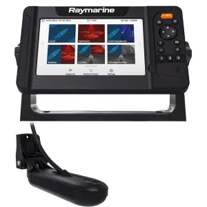Raymarine Element 7 HV Combo w/HV-100 Transom Mount Transducer  Lighthouse North America Chart