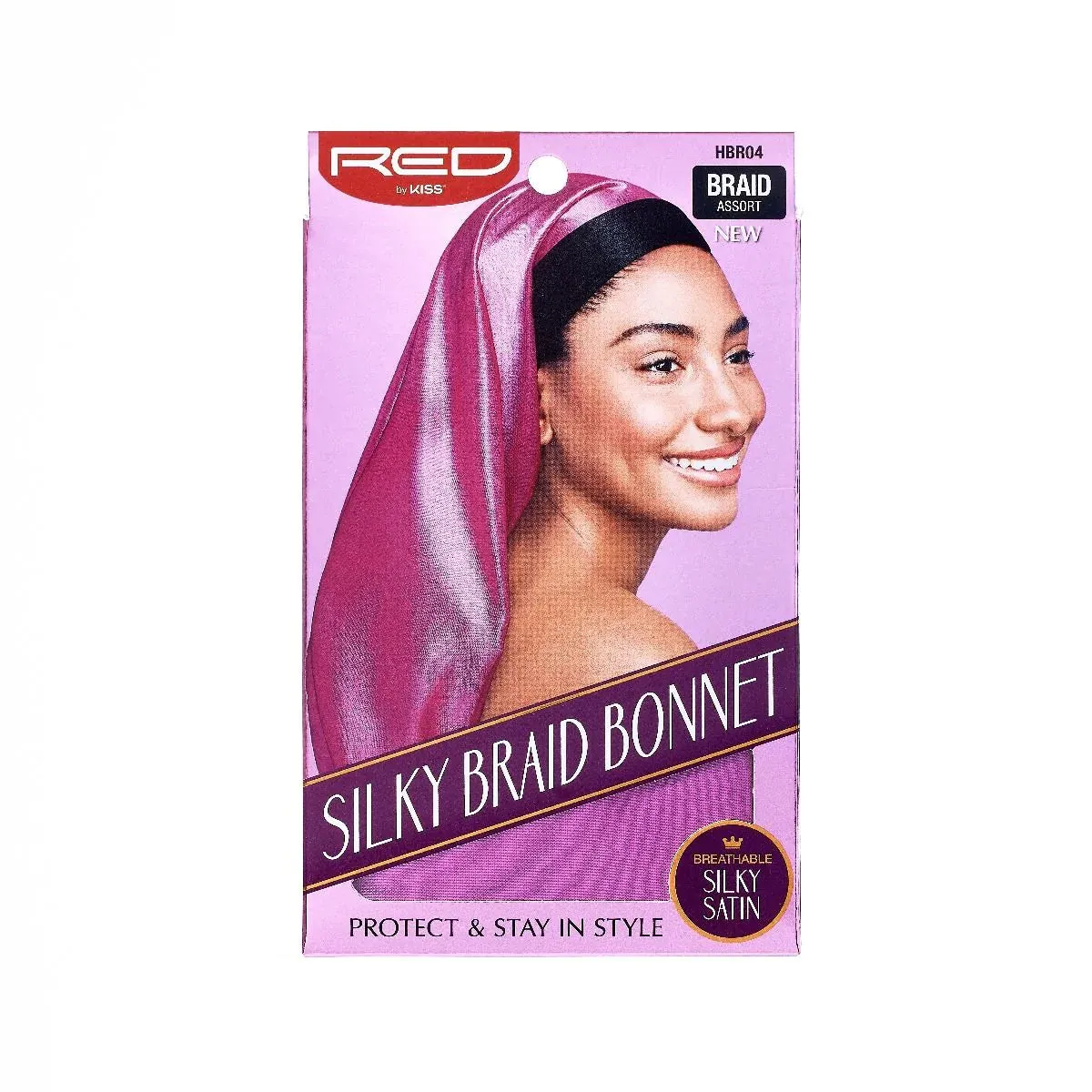Red by KISS Silky Braid Bonnet