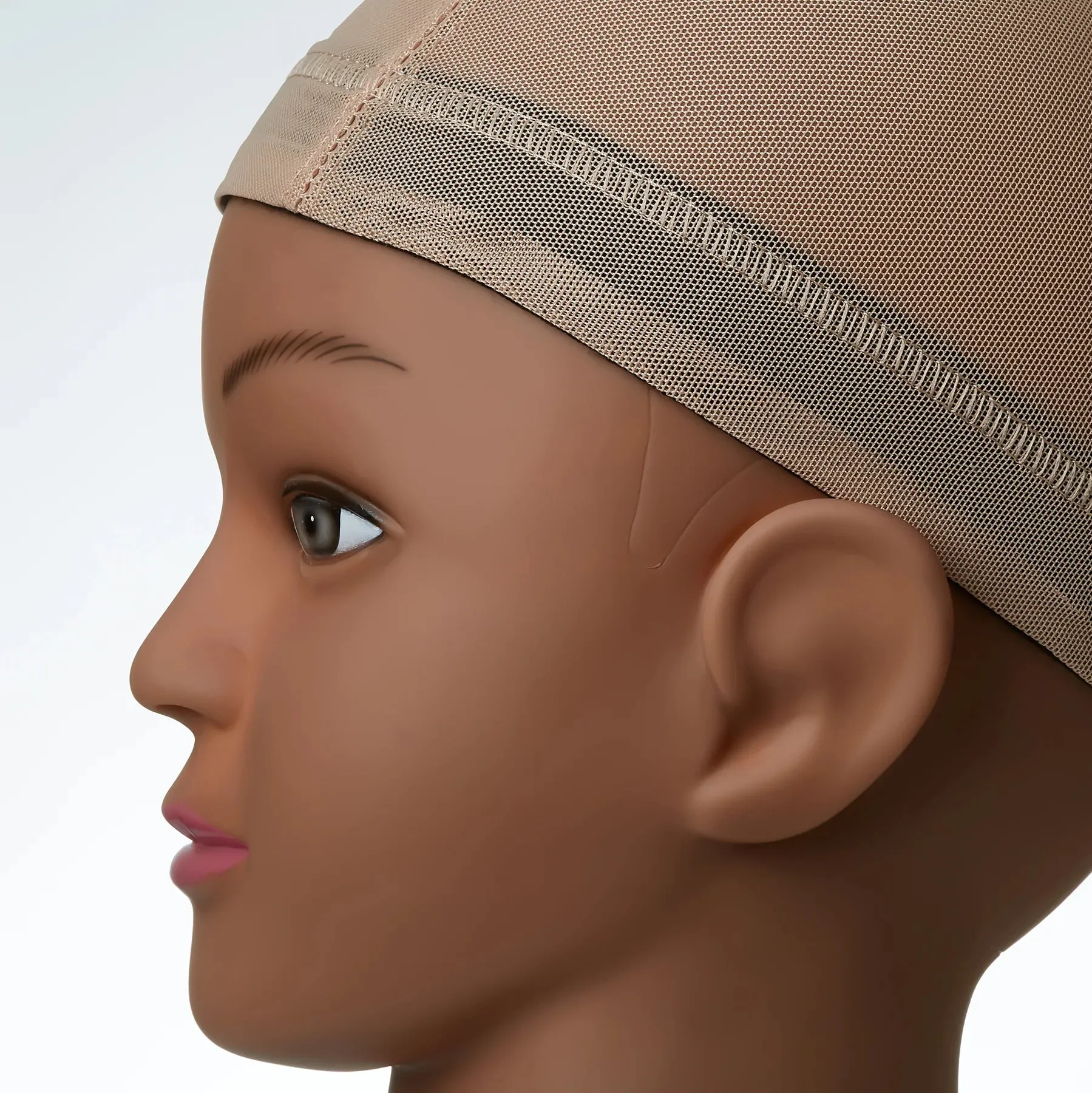 RED Mesh Dome Wig Cap