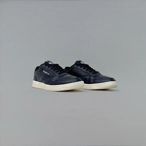 Reebok Men’s Black Leather Club Memt Tennis Shoes -  Size 7.5