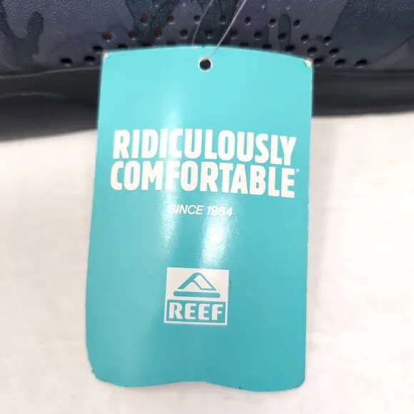REEF Water Coast Slip On Shoes Men's Size 10 Navy Camo Cushioned NEW NWT NWOB