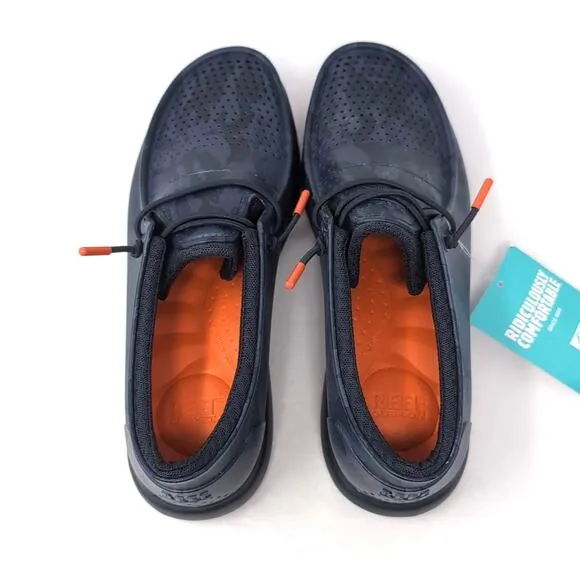 REEF Water Coast Slip On Shoes Men's Size 10 Navy Camo Cushioned NEW NWT NWOB