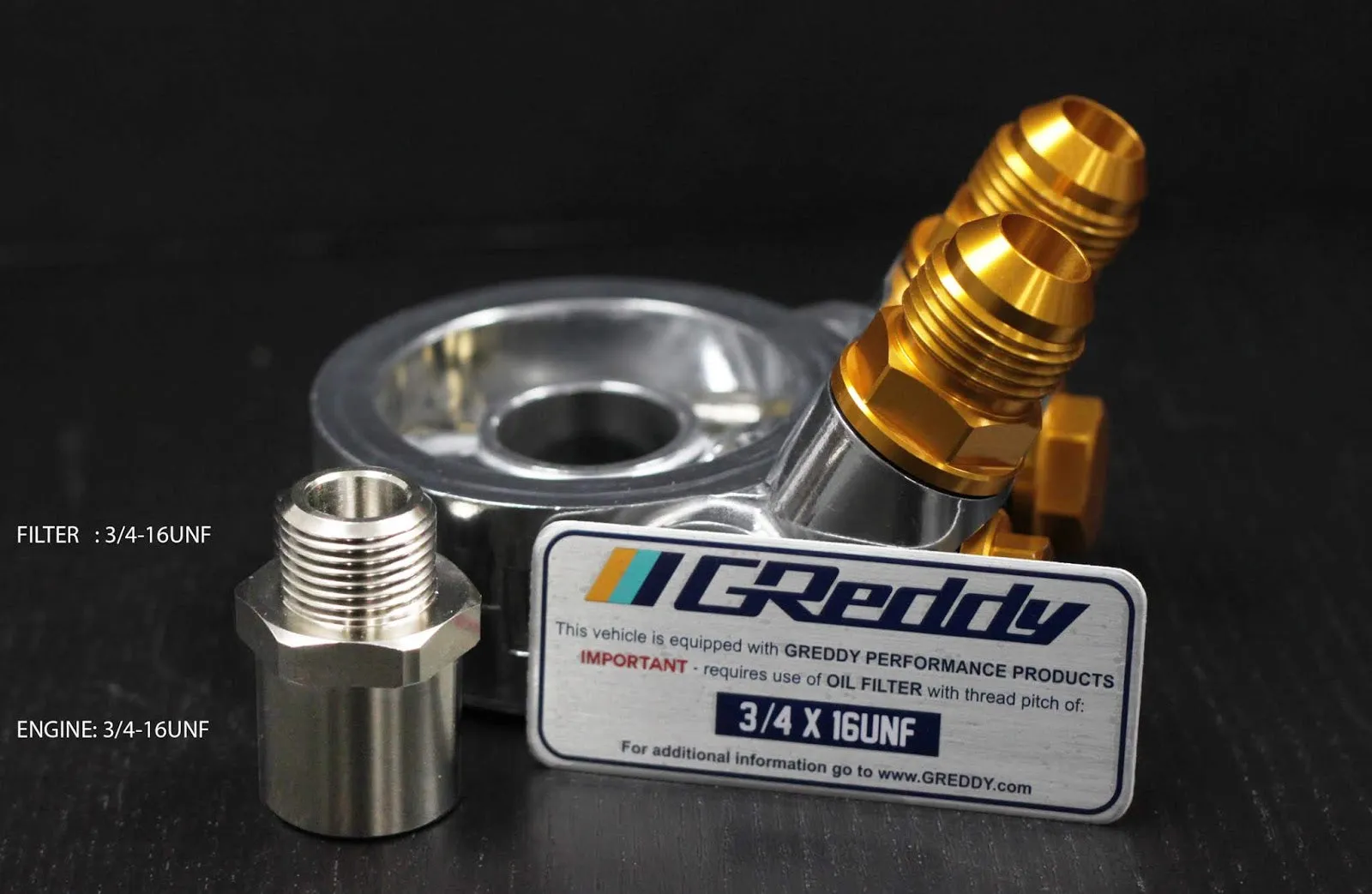 Replacement Parts for GReddy Oil Cooler Block Adapter(s) Type E / B / F / I / G