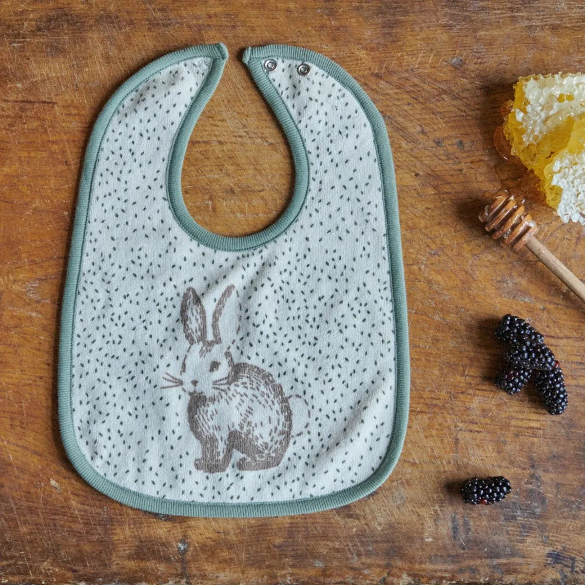 Reversible Bib - Rabbitt Print