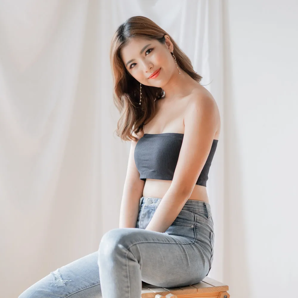 Ribbed Tube Bra (Pink Only)