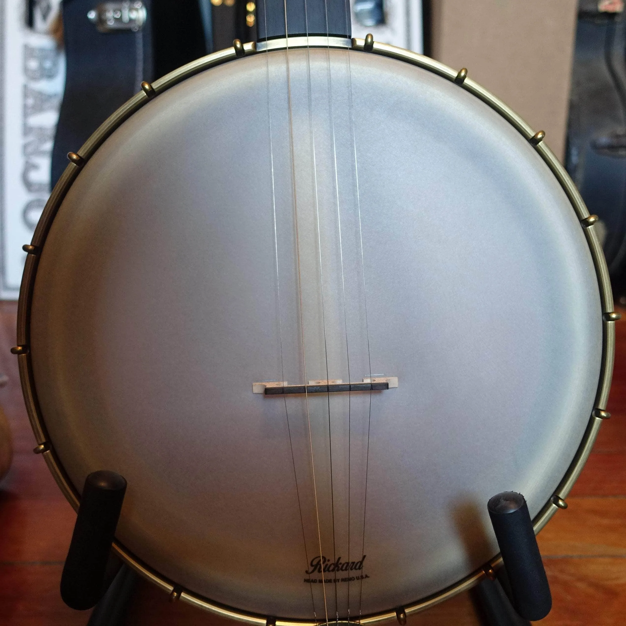 Rickard Maple Ridge 12" Banjo with Antiqued Brass Hardware