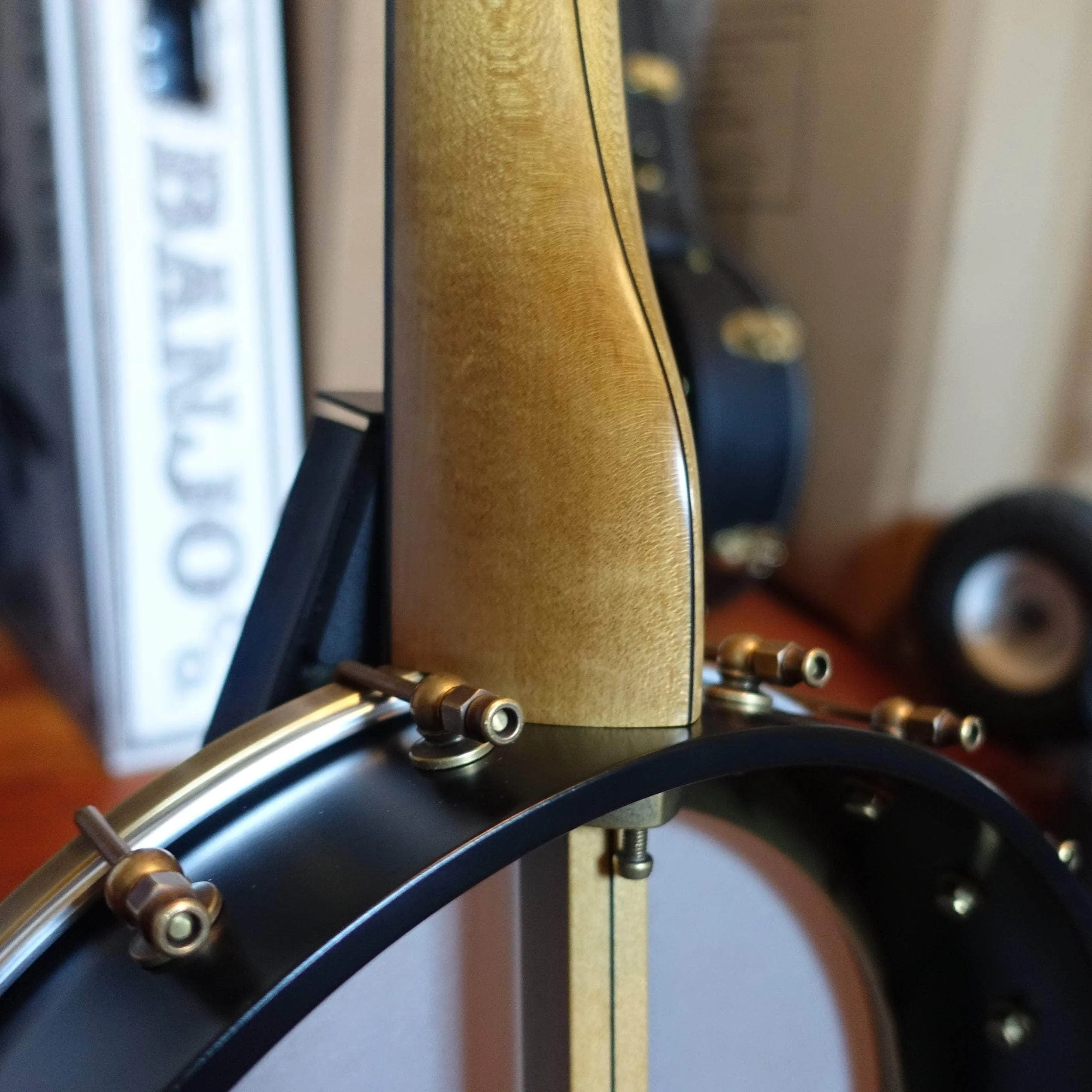 Rickard Maple Ridge 12" Banjo with Antiqued Brass Hardware